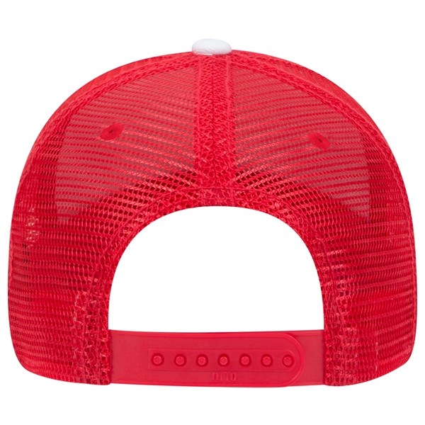 Brushed Bull Denim Sandwich Visor 6 Panel Mesh Back Hat - Brushed Bull Denim Sandwich Visor 6 Panel Mesh Back Hat - Image 8 of 24