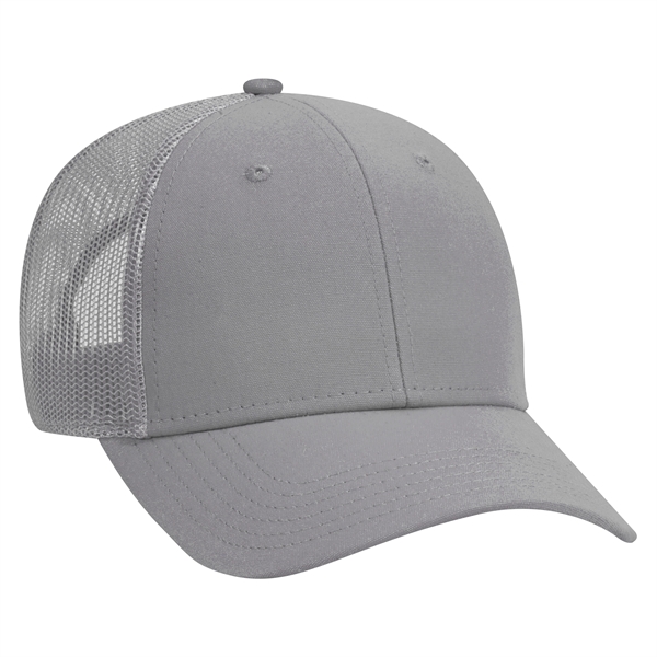 Cotton Canvas Mesh Back Low Profile Baseball Cap - Cotton Canvas Mesh Back Low Profile Baseball Cap - Image 12 of 54