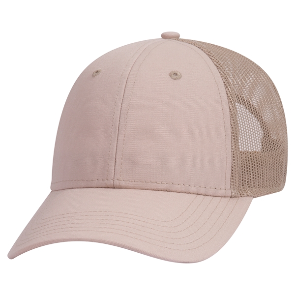 Cotton Canvas Mesh Back Low Profile Baseball Cap - Cotton Canvas Mesh Back Low Profile Baseball Cap - Image 27 of 54