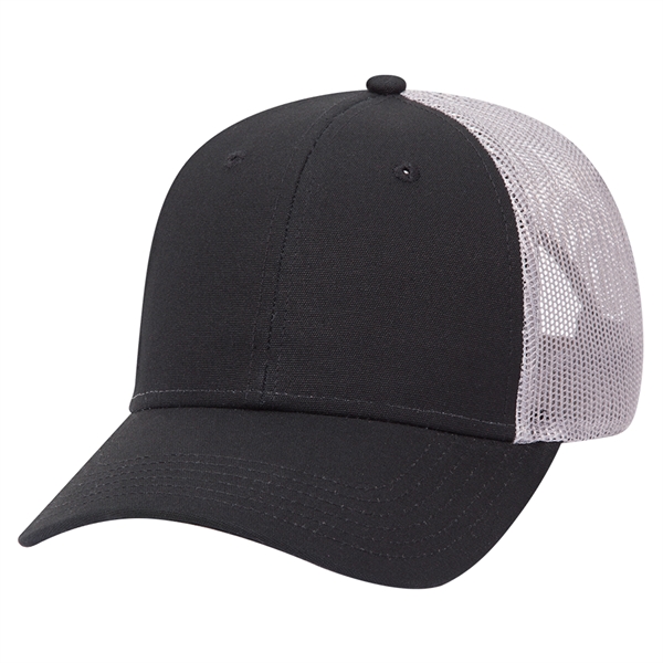 Cotton Canvas Mesh Back Low Profile Baseball Cap - Cotton Canvas Mesh Back Low Profile Baseball Cap - Image 34 of 54