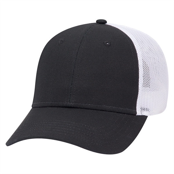 Cotton Canvas Mesh Back Low Profile Baseball Cap - Cotton Canvas Mesh Back Low Profile Baseball Cap - Image 40 of 54