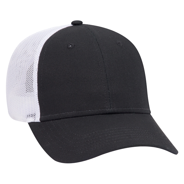 Cotton Canvas Mesh Back Low Profile Baseball Cap - Cotton Canvas Mesh Back Low Profile Baseball Cap - Image 37 of 54