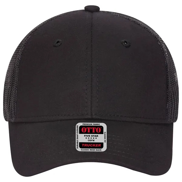 Comfy Cotton Jersey Knit 6 Panel Mesh Back Trucker Hat - Comfy Cotton Jersey Knit 6 Panel Mesh Back Trucker Hat - Image 3 of 21