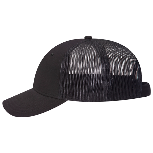 Comfy Cotton Jersey Knit 6 Panel Mesh Back Trucker Hat - Comfy Cotton Jersey Knit 6 Panel Mesh Back Trucker Hat - Image 8 of 21