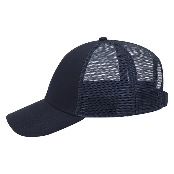 Comfy Cotton Jersey Knit 6 Panel Mesh Back Trucker Hat - Comfy Cotton Jersey Knit 6 Panel Mesh Back Trucker Hat - Image 14 of 21