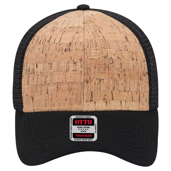 6 Panel Cork Mesh Back Baseball Cap - 6 Panel Cork Mesh Back Baseball Cap - Image 3 of 19