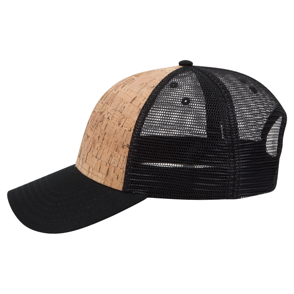 6 Panel Cork Mesh Back Baseball Cap - 6 Panel Cork Mesh Back Baseball Cap - Image 5 of 19