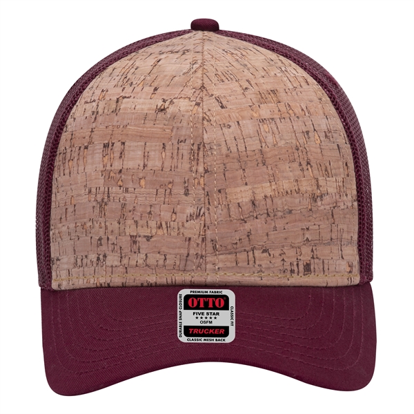 6 Panel Cork Mesh Back Baseball Cap - 6 Panel Cork Mesh Back Baseball Cap - Image 10 of 19