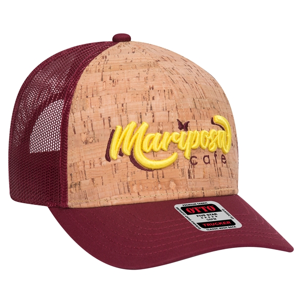 6 Panel Cork Mesh Back Baseball Cap - 6 Panel Cork Mesh Back Baseball Cap - Image 8 of 19