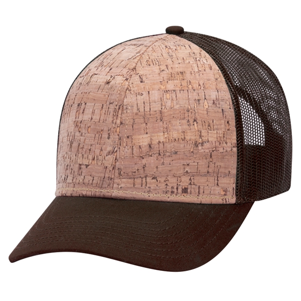 6 Panel Cork Mesh Back Baseball Cap - 6 Panel Cork Mesh Back Baseball Cap - Image 17 of 19