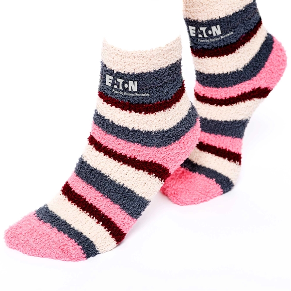 Fluffy Non-Slip Jacquard Grip Socks - Fluffy Non-Slip Jacquard Grip Socks - Image 1 of 5