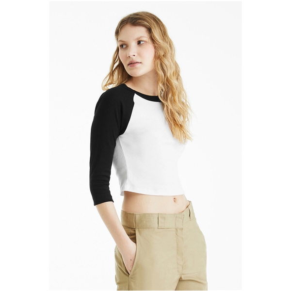 Bella + Canvas Ladies' Micro Ribbed Three-Quarter Raglan ... - Bella + Canvas Ladies' Micro Ribbed Three-Quarter Raglan ... - Image 6 of 55