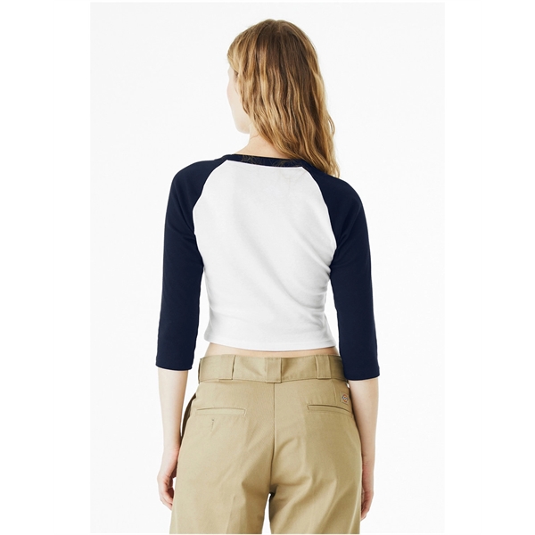Bella + Canvas Ladies' Micro Ribbed Three-Quarter Raglan ... - Bella + Canvas Ladies' Micro Ribbed Three-Quarter Raglan ... - Image 8 of 55