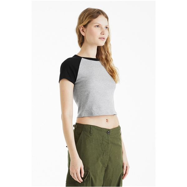 Bella + Canvas Ladies' Micro Ribbed Raglan Baby T-Shirt - Bella + Canvas Ladies' Micro Ribbed Raglan Baby T-Shirt - Image 12 of 58