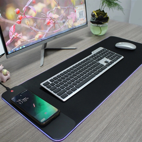 15W Wireless Charging RGB LED Gaming Mouse Pad - 15W Wireless Charging RGB LED Gaming Mouse Pad - Image 1 of 3
