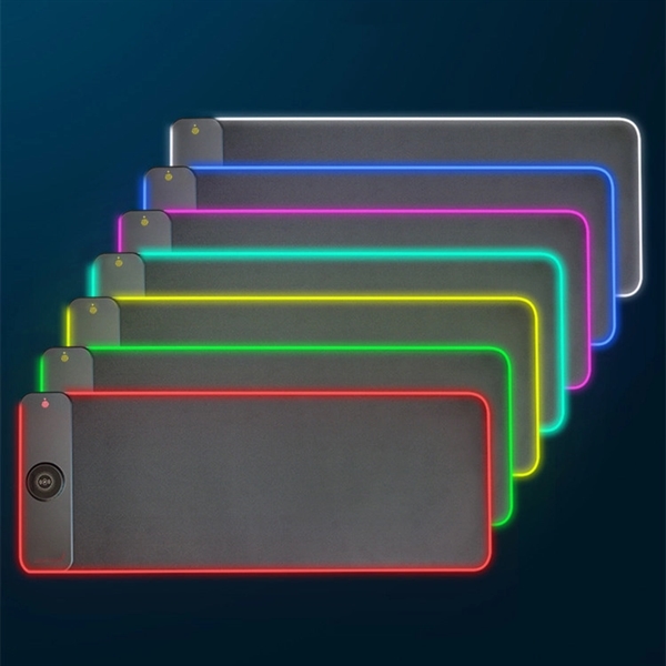 15W Wireless Charging RGB LED Gaming Mouse Pad - 15W Wireless Charging RGB LED Gaming Mouse Pad - Image 3 of 3
