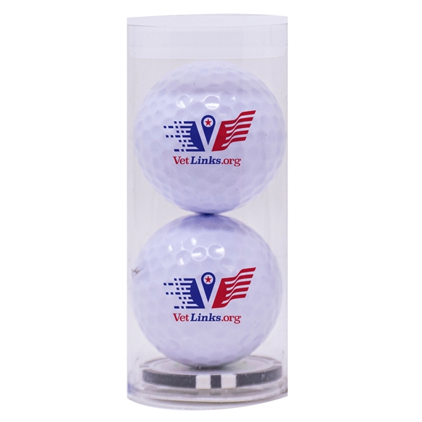 2-Ball Tube with Poker Chip Ball Marker - 2-Ball Tube with Poker Chip Ball Marker - Image 0 of 2