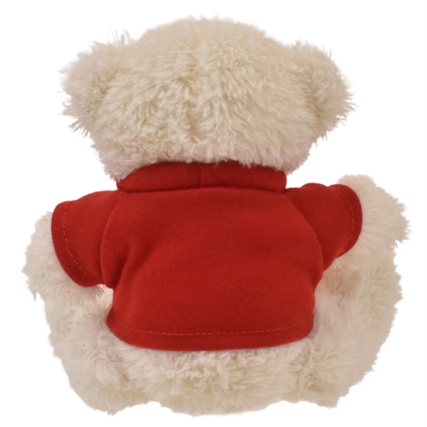 White 6" Mini Peyton Bear - White 6" Mini Peyton Bear - Image 5 of 16