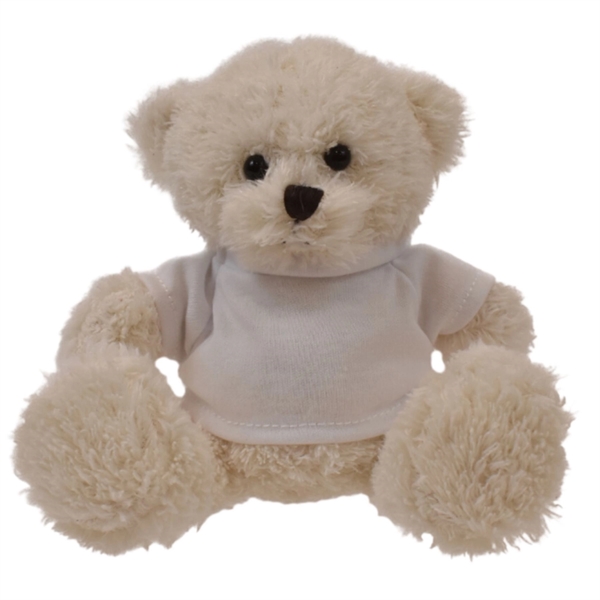 White 6" Mini Peyton Bear - White 6" Mini Peyton Bear - Image 10 of 16