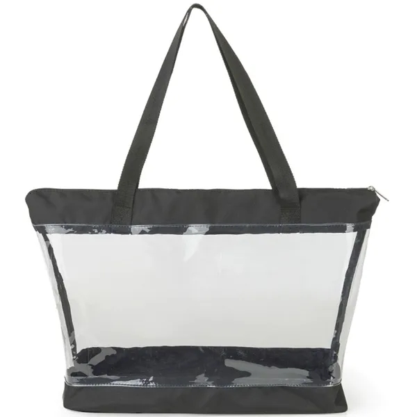 Clear PVC Transparent Shoulder Tote Bag - Clear PVC Transparent Shoulder Tote Bag - Image 2 of 7