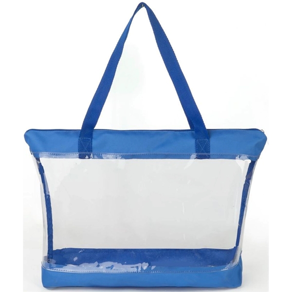Clear PVC Transparent Shoulder Tote Bag - Clear PVC Transparent Shoulder Tote Bag - Image 3 of 7