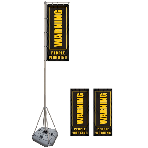 8' Giant Flagpole Kit Double Sided - 8' Giant Flagpole Kit Double Sided - Image 0 of 14