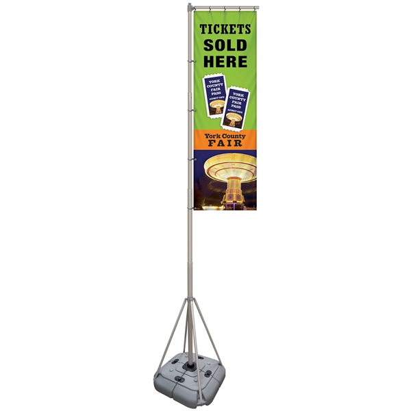 10' Giant Flagpole Kit Double Sided - 10' Giant Flagpole Kit Double Sided - Image 1 of 14