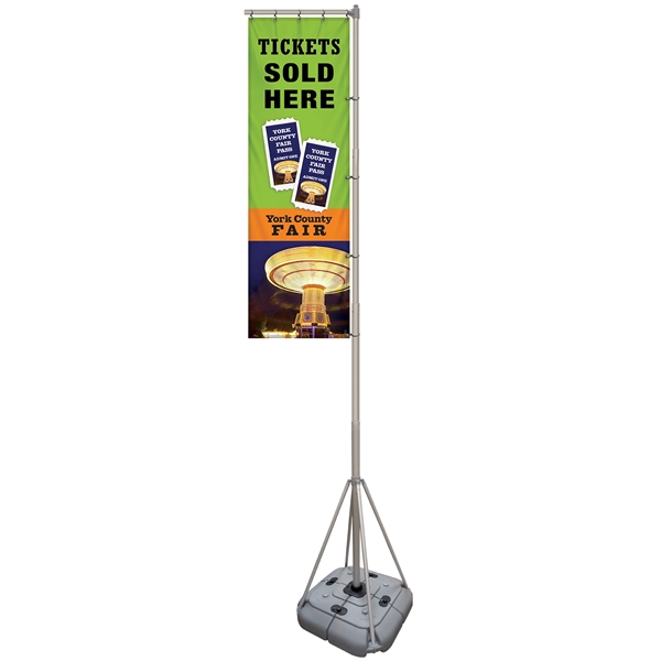 10' Giant Flagpole Kit Double Sided - 10' Giant Flagpole Kit Double Sided - Image 3 of 14