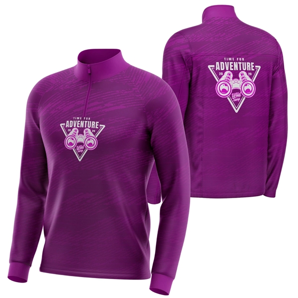 150 GSM Short Hole Mesh Long Sleeve Sublimation T-Shirt - 150 GSM Short Hole Mesh Long Sleeve Sublimation T-Shirt - Image 1 of 3