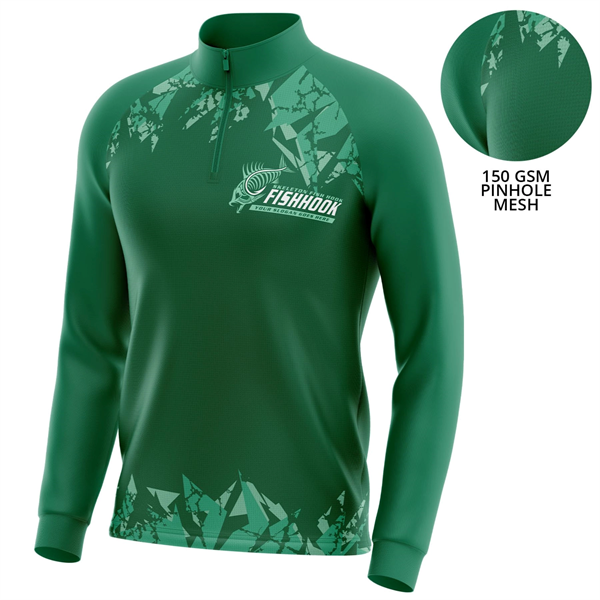 150 GSM Short Hole Mesh Long Sleeve Sublimation T-Shirt - 150 GSM Short Hole Mesh Long Sleeve Sublimation T-Shirt - Image 0 of 3