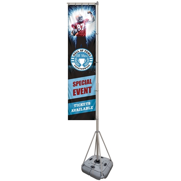 13' Giant Flagpole Kit Double Sided - 13' Giant Flagpole Kit Double Sided - Image 3 of 13