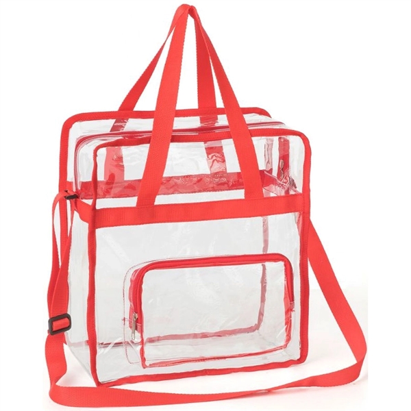 Stadium Approved Transparent Tote Bag (11" X 12" X 6") - Stadium Approved Transparent Tote Bag (11" X 12" X 6") - Image 7 of 15