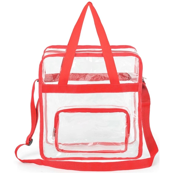 Stadium Approved Transparent Tote Bag (11" X 12" X 6") - Stadium Approved Transparent Tote Bag (11" X 12" X 6") - Image 14 of 15