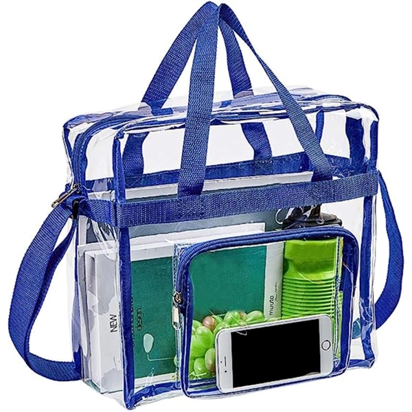 Stadium Approved Transparent Tote Bag (11" X 12" X 6") - Stadium Approved Transparent Tote Bag (11" X 12" X 6") - Image 6 of 15