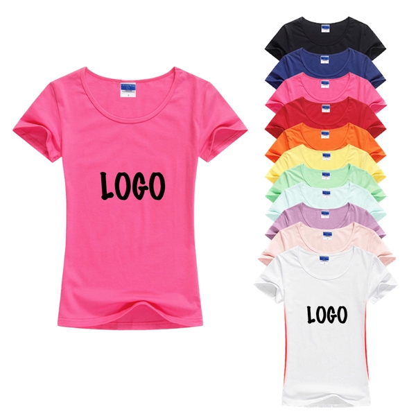 Custom Slim Women Cotton T-Shirt - Custom Slim Women Cotton T-Shirt - Image 0 of 2