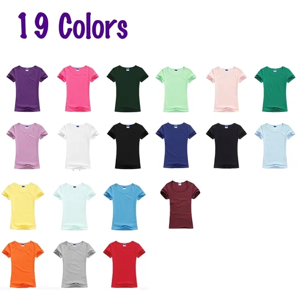 Custom Slim Women Cotton T-Shirt - Custom Slim Women Cotton T-Shirt - Image 2 of 2