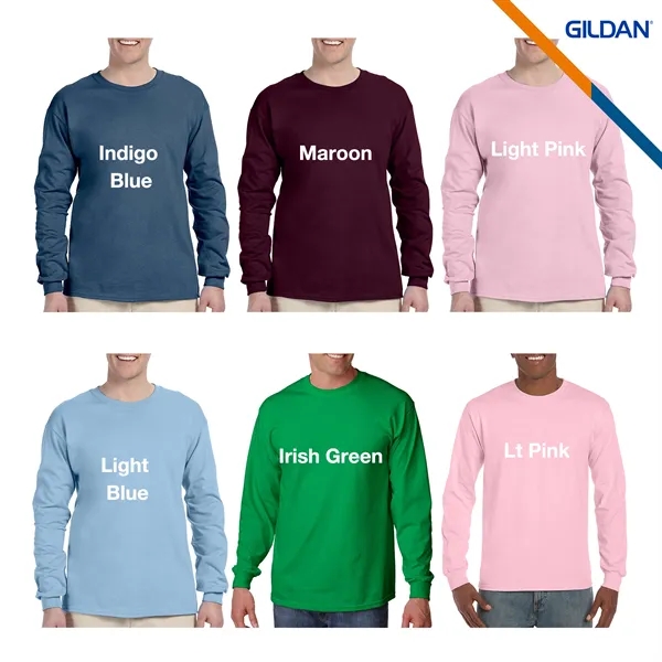 Gildan® 6.1oz 100% Cotton Preshrunk Long Sleeve T-Shirts - Gildan® 6.1oz 100% Cotton Preshrunk Long Sleeve T-Shirts - Image 5 of 7