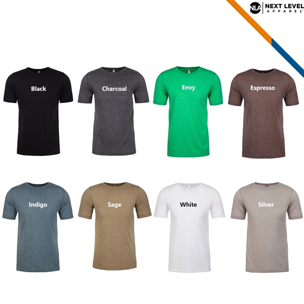 Next Level® 3.7 Oz. 65/35% Poly/Cotton Men Tees - Next Level® 3.7 Oz. 65/35% Poly/Cotton Men Tees - Image 3 of 4
