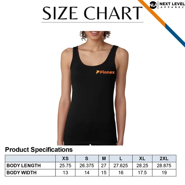 Next Level® 4.3 oz Tri-Blend Ladies Tank Tops - Next Level® 4.3 oz Tri-Blend Ladies Tank Tops - Image 2 of 4