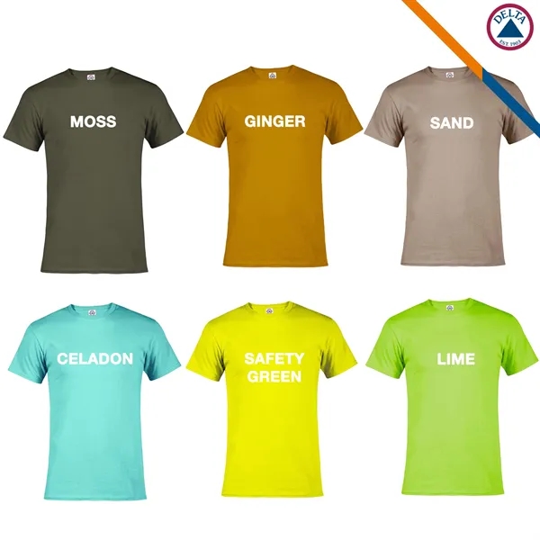 Delta Apparel® 5.2 oz 100% Pro Weight Cotton T-shirts - Delta Apparel® 5.2 oz 100% Pro Weight Cotton T-shirts - Image 10 of 13