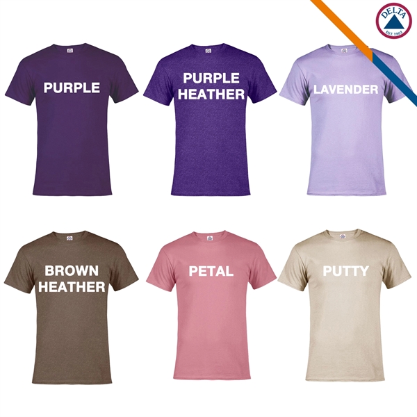 Delta Apparel® 5.2 oz 100% Pro Weight Cotton T-shirts - Delta Apparel® 5.2 oz 100% Pro Weight Cotton T-shirts - Image 11 of 13