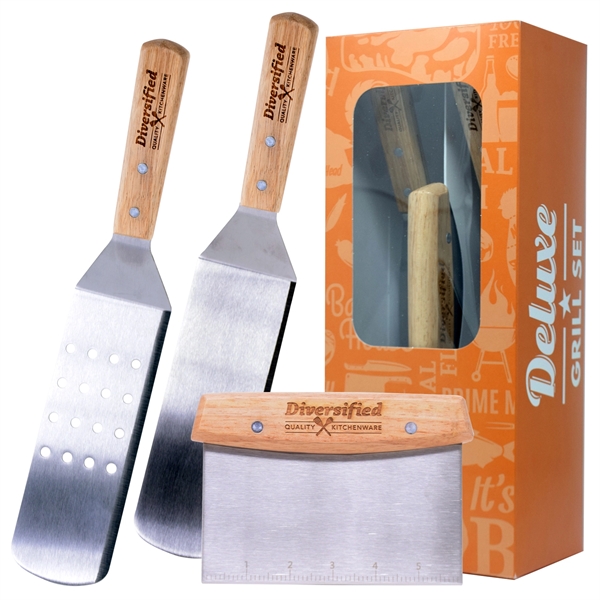 Deluxe Grilling Scraper & Flippers Set - Deluxe Grilling Scraper & Flippers Set - Image 7 of 7