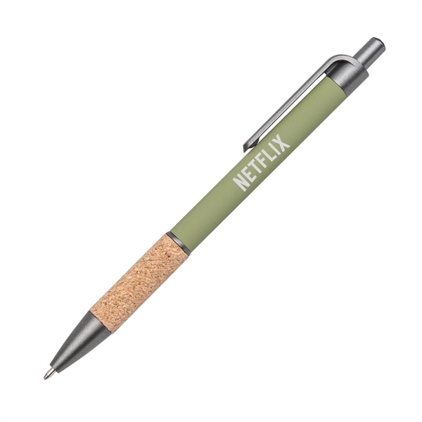 Otto Metal Pen w/Cork Grip & Black Refill - Otto Metal Pen w/Cork Grip & Black Refill - Image 4 of 13