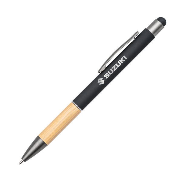 Assia Metal Pen w/Bamboo Grip & Black Refill - Assia Metal Pen w/Bamboo Grip & Black Refill - Image 0 of 13