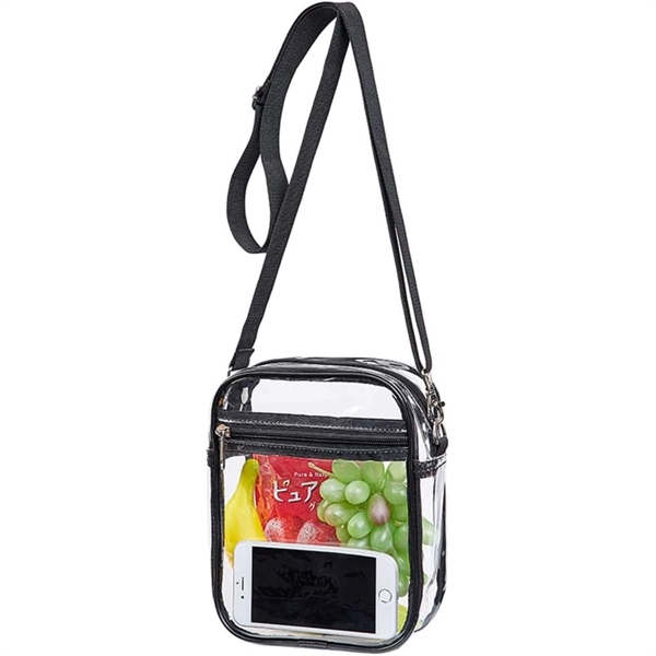 Clear Crossbody Purse Stadium Bag (5.5" x 7.5" x 1.6") - Clear Crossbody Purse Stadium Bag (5.5" x 7.5" x 1.6") - Image 3 of 11