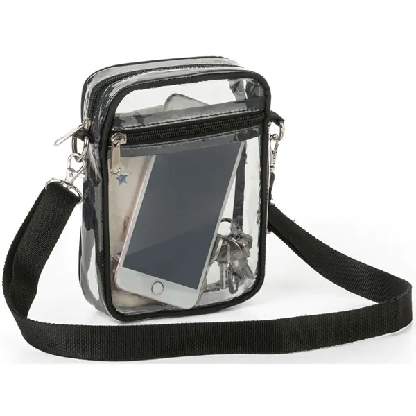 Clear Crossbody Purse Stadium Bag (5.5" x 7.5" x 1.6") - Clear Crossbody Purse Stadium Bag (5.5" x 7.5" x 1.6") - Image 5 of 11