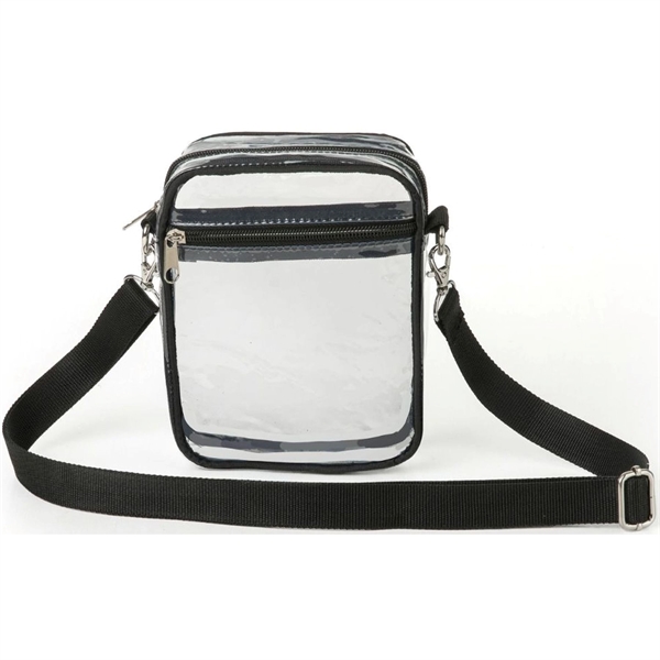 Clear Crossbody Purse Stadium Bag (5.5" x 7.5" x 1.6") - Clear Crossbody Purse Stadium Bag (5.5" x 7.5" x 1.6") - Image 6 of 11