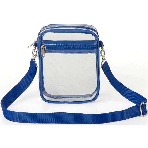 Clear Crossbody Purse Stadium Bag (5.5" x 7.5" x 1.6") - Clear Crossbody Purse Stadium Bag (5.5" x 7.5" x 1.6") - Image 7 of 11