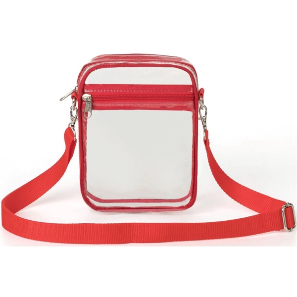 Clear Crossbody Purse Stadium Bag (5.5" x 7.5" x 1.6") - Clear Crossbody Purse Stadium Bag (5.5" x 7.5" x 1.6") - Image 8 of 11