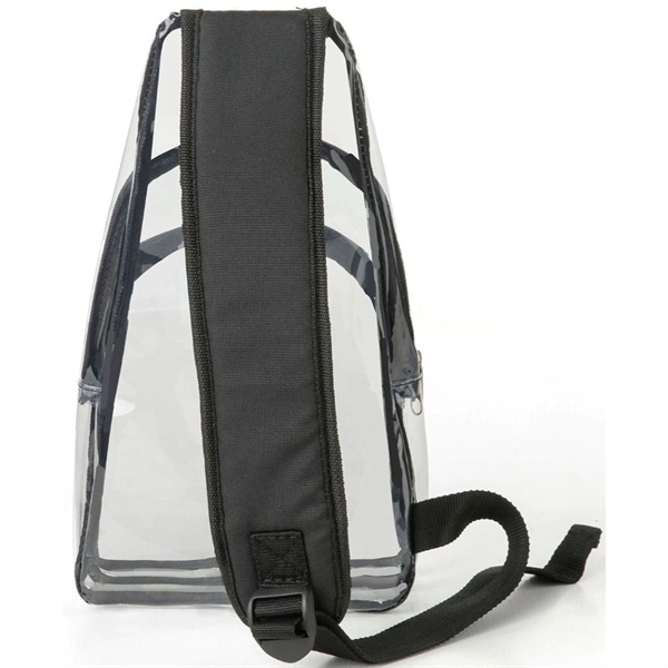 Sling Travel Clear Bag PVC Transparent Crossbody Backpack - Sling Travel Clear Bag PVC Transparent Crossbody Backpack - Image 4 of 10